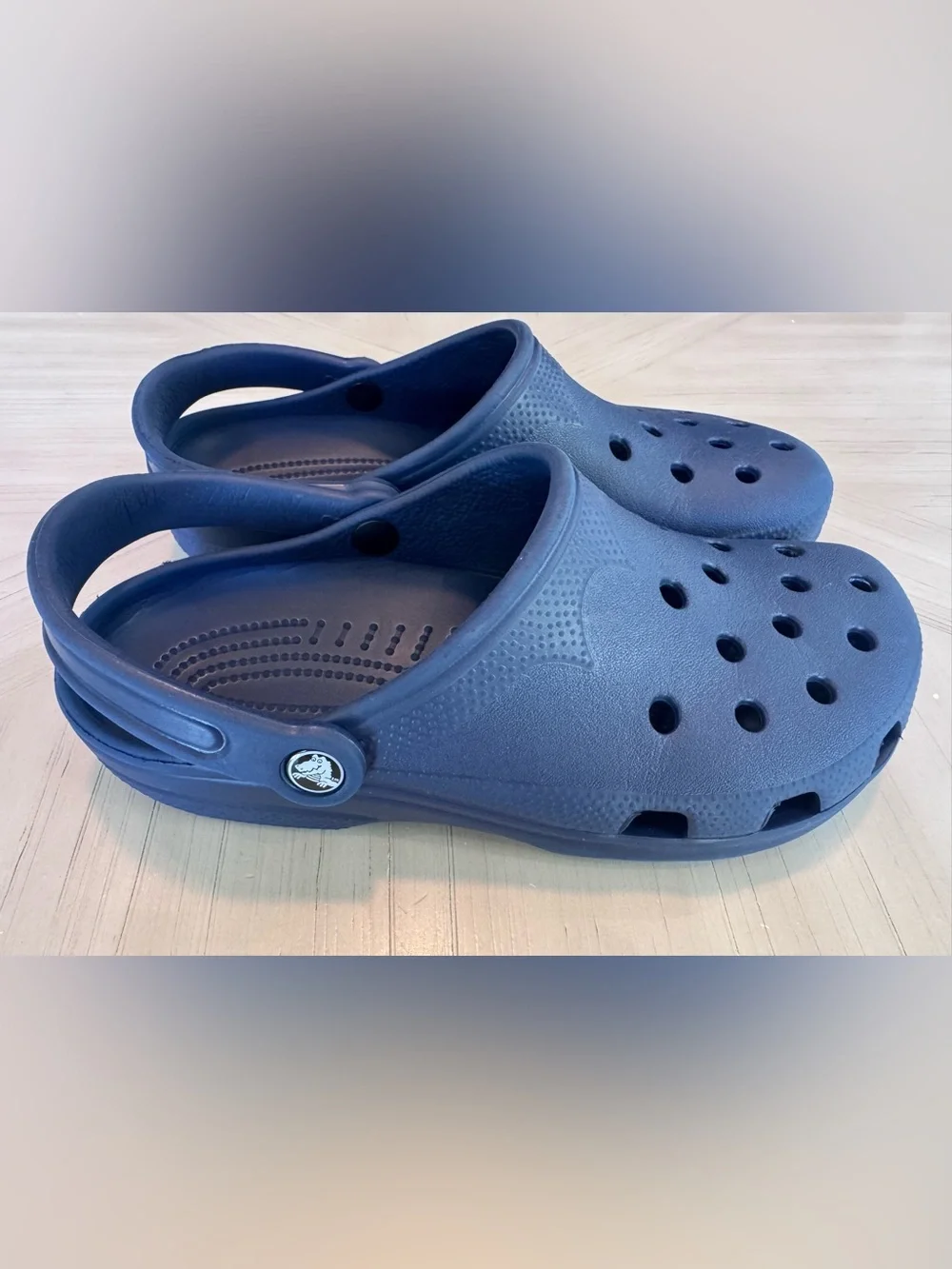 Vintage OG Crocs Classic Clogs Navy Blue Original 100% Croslite- M8/9 W10/11
